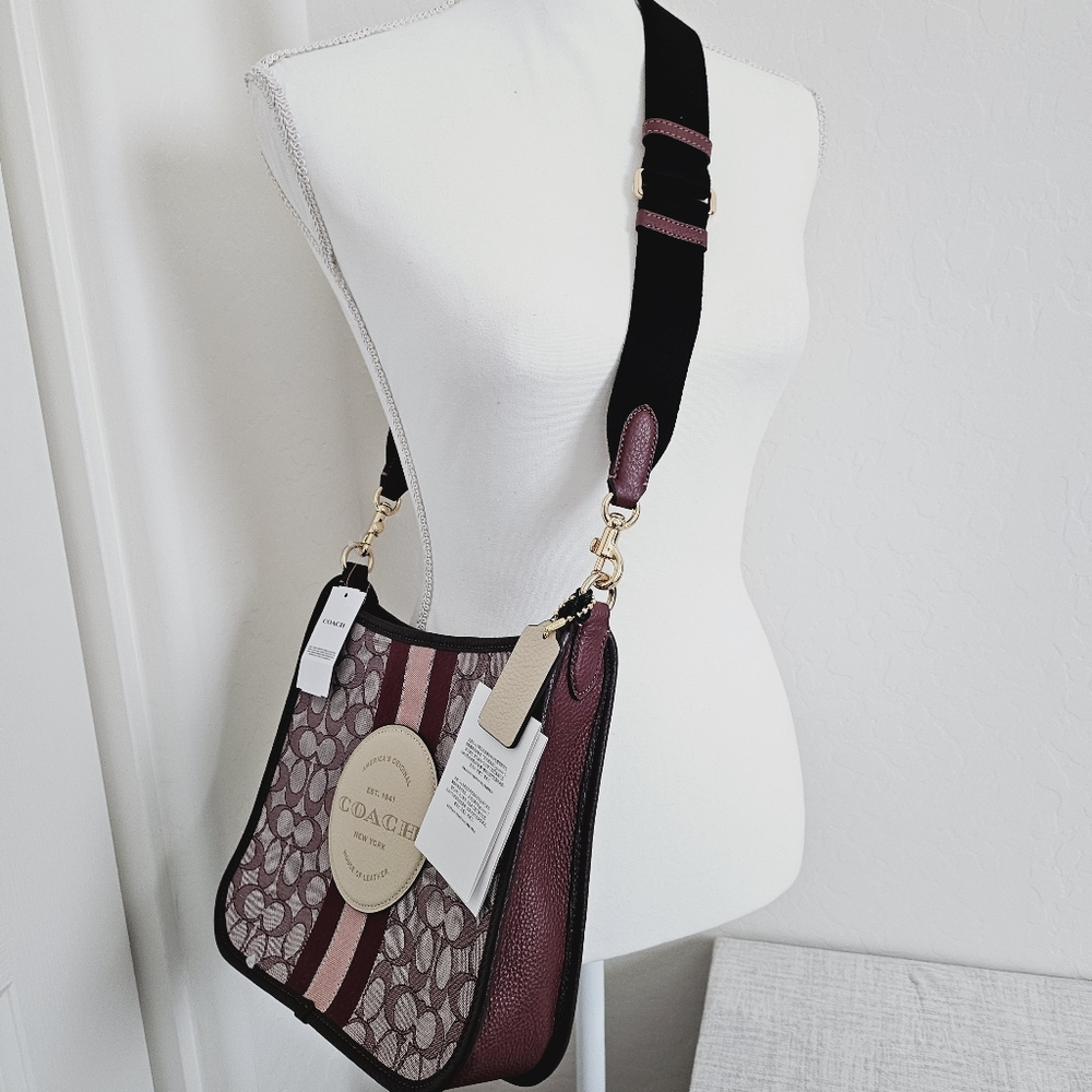 🆕COACH Dempsey File Bag In Signature Jacquard With Stripe And Coach Patch CA195 - Picture 12 of 12